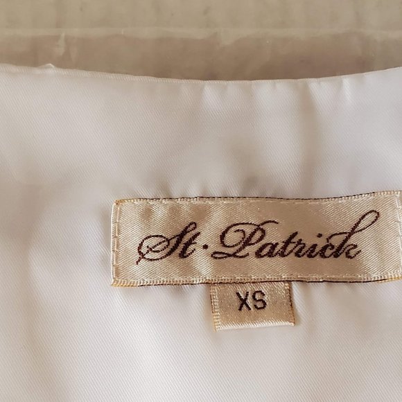 ST. PATRICK WHITE PAISLEY MENS DRESS VEST SIZE XS NWOT - Picture 9 of 9